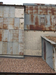 Side of a house facing the river Serra San Bruno